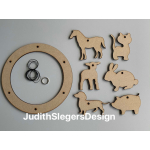 mdf mobiel set dieren